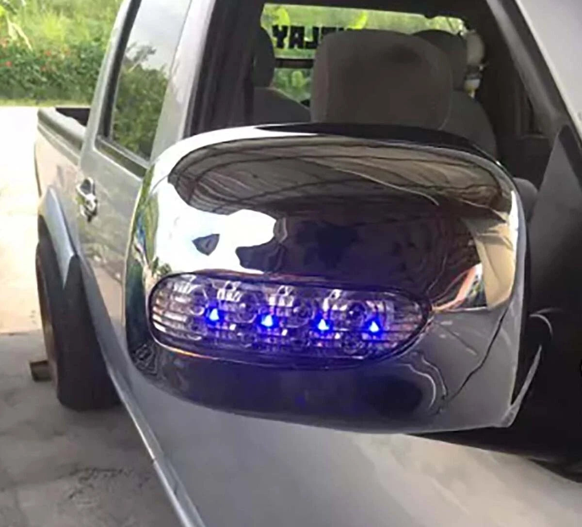 L.E.D Chrome Mirror Covers for Holden Rodeo (2002-2006)
