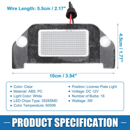 6000K White LED License Plate Light for Dodge Charger (2006 - 2014)