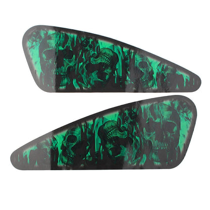 Green Skull Motorcycle Decals for Harley XL883 1200 (2004-2023)
