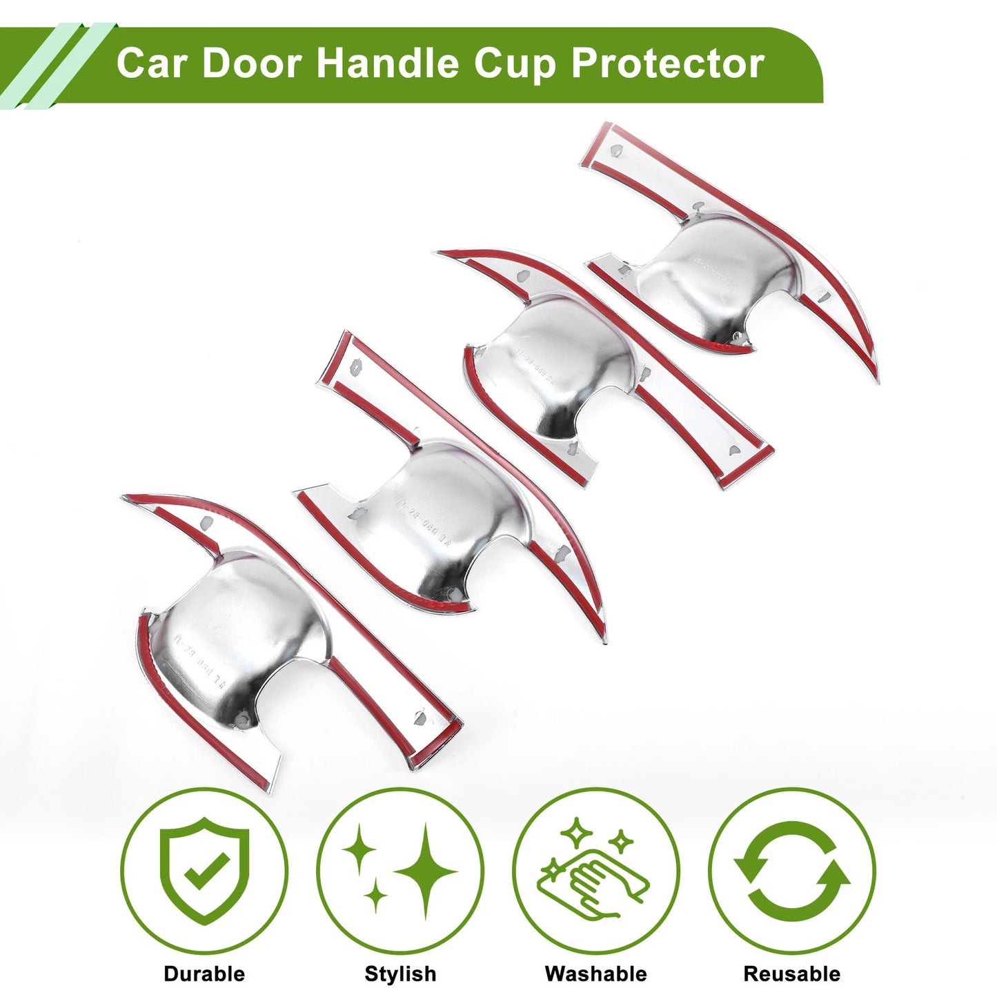 Chrome Silver Door Handle Cup Protector for Toyota Camry (2018-2023)