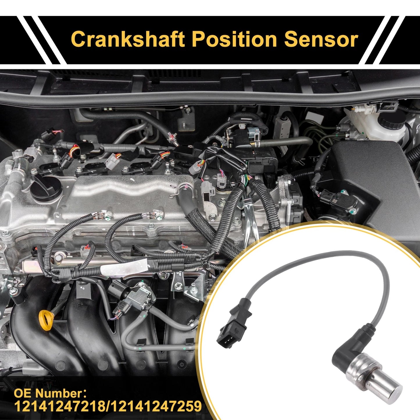 1 x Crankshaft Position Sensor for BMW E36 318is (1993-1995)