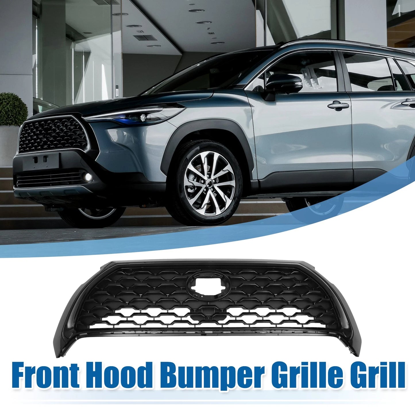 Front Hood Bumper Grille for Toyota Corolla Cross (2022-2023)