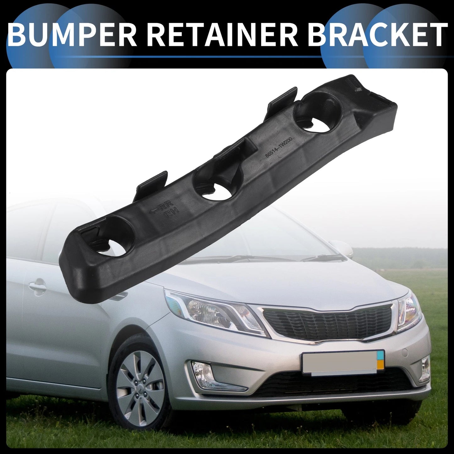 Right Rear Bumper Retainer Bracket for Kia Rio (2012-2017)