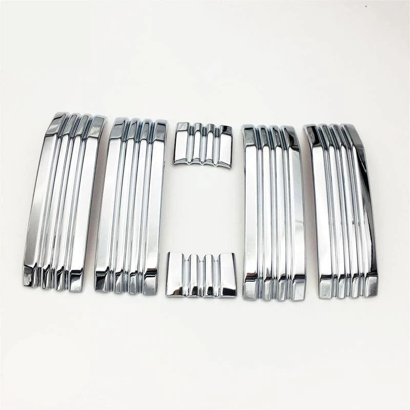 Chrome Front Center Grille Cover Trim for Toyota Land Cruiser Prado (2018-2021)