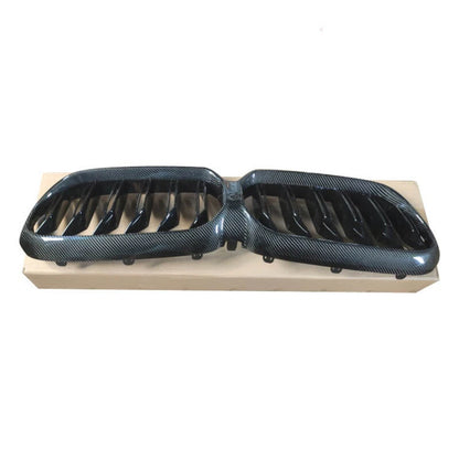 Carbon Fiber Black Front Bumper Grille for BWM G30 2021-2024