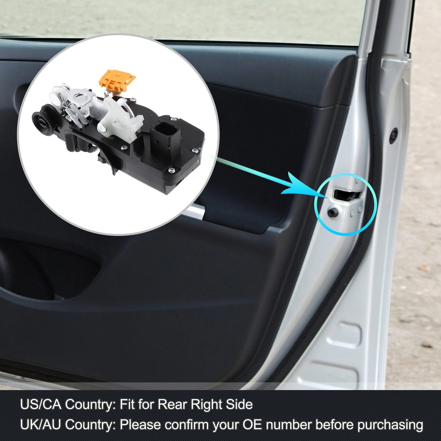 Power Door Lock Actuator Motor Rear Right for Chevy Impala
