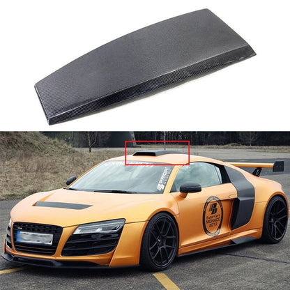 Real Carbon Fiber Roof Air Vent Pats Spoiler Cover Trim fit For Audi R8 08-12