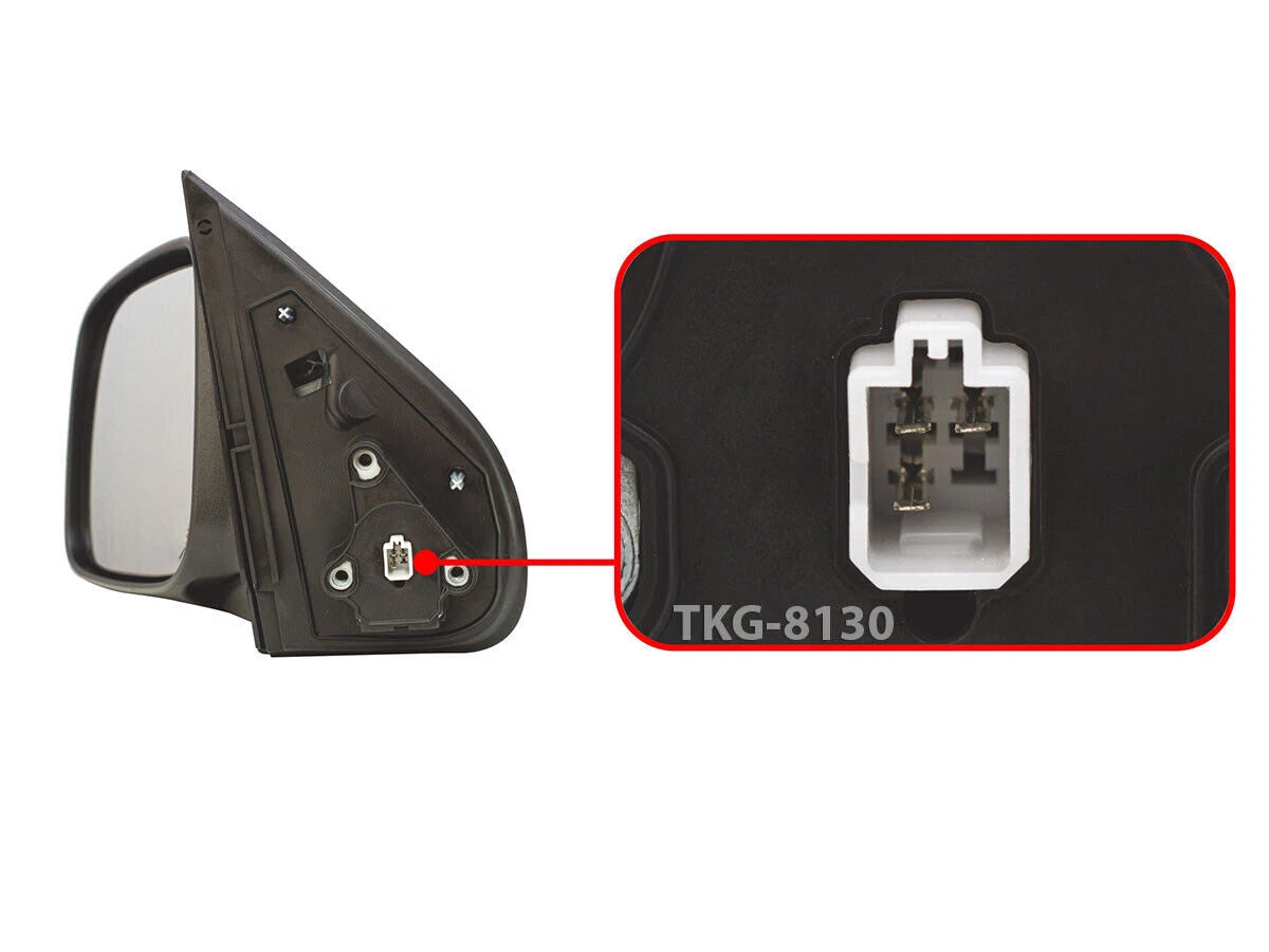 LH Electric Side Mirror Black for Isuzu D-Max (2003-2011)
