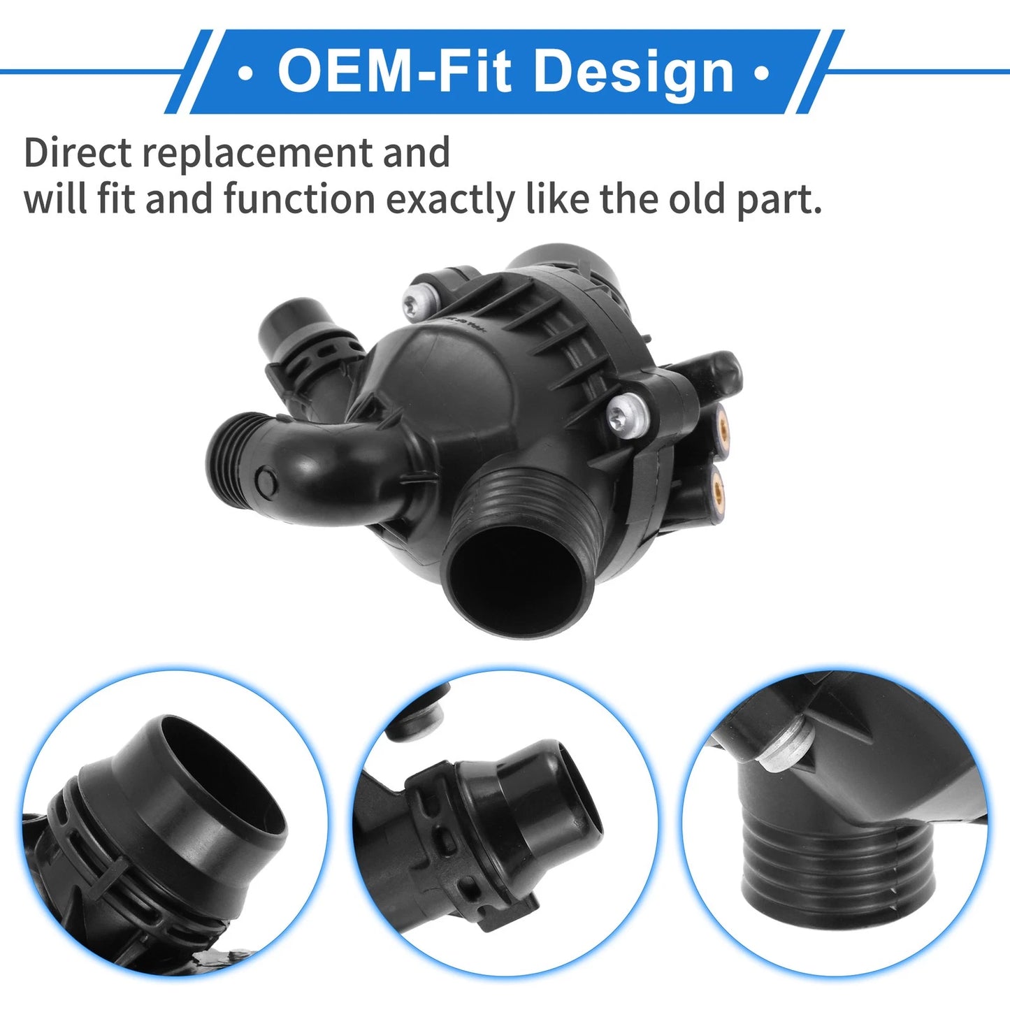 Engine Coolant Thermostat Housing for BMW E70 E71 X5 X6 (2007-2010)