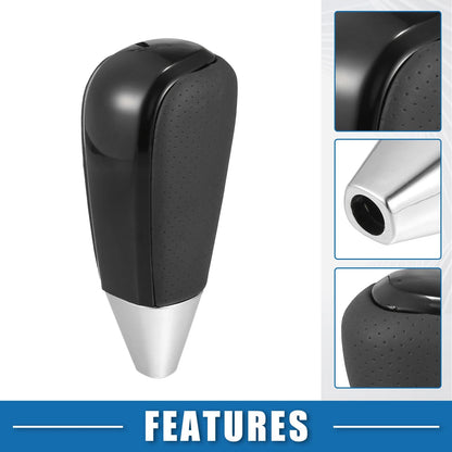 Black Faux Leather Gear Shift Knob Cover for Toyota