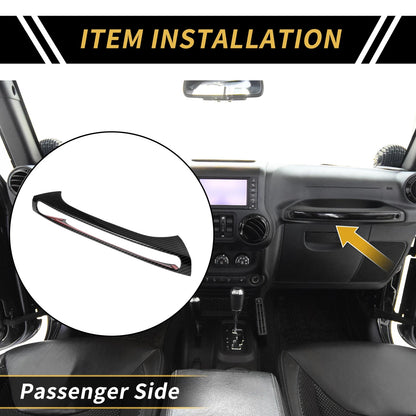 Glove Box Handle Switch Cover Trim for Jeep Wrangler JK 2 Door (2007-2018)