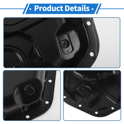 Engine Oil Pan for Lexus RX350 Base V6 3.5L Aluminum Alloy Black (2007-2015)
