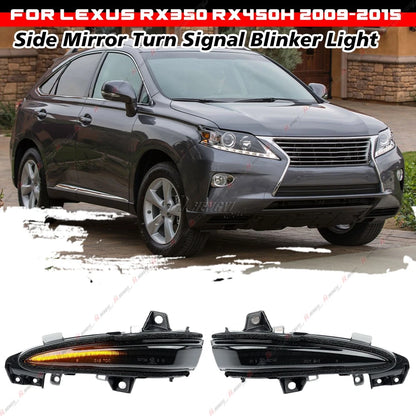 Smoked LED Side Mirror Signal Light for Lexus RX350 RX450H (2009–2015)