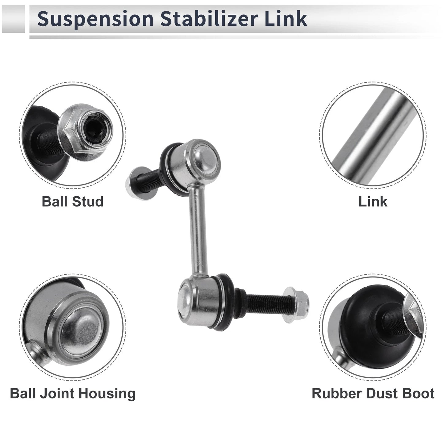 Stabilizer Bar Links for Isuzu Ascender 2003 (No Bushing) 2 x K6665 K6666