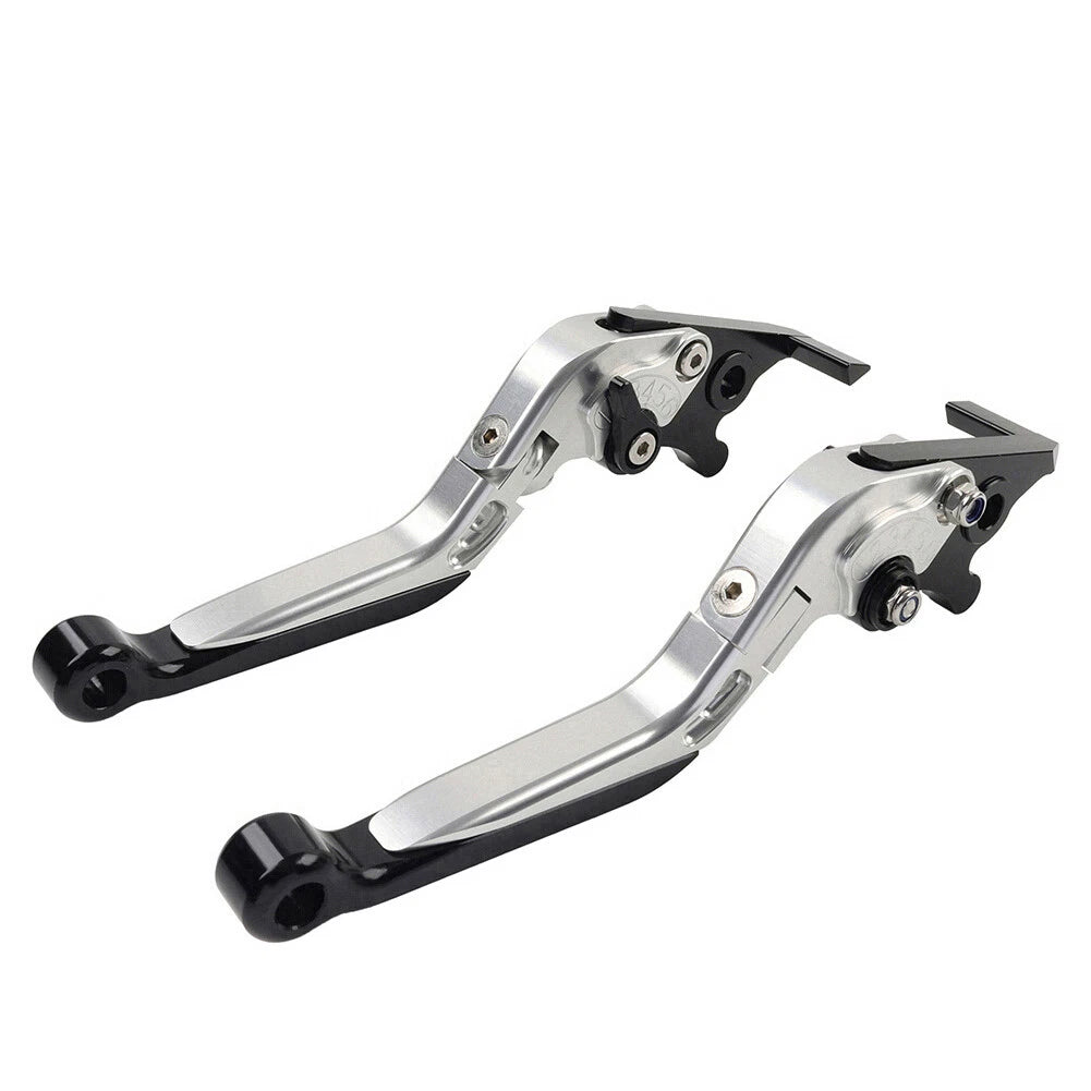 CNC Silver Extendable Brake Clutch Levers for Honda CBR650R CB650F (14-23)