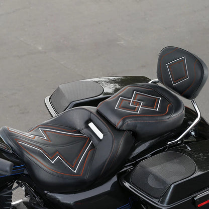 Seat Backrest Pad for Harley Touring Road King (2009 - 2023)