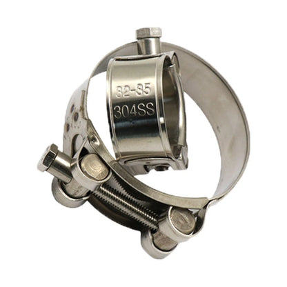 Stainless Steel 32-35mm Exhaust Muffler Pipe Clamp for Universal Car Motorcycle