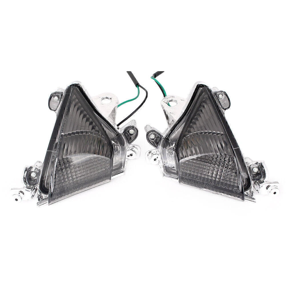 Smoke Front Turn Signal Light Lens Cover for Kawasaki Ninja ZX-10R (2004-2005)