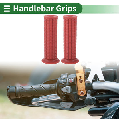 Hand Grips / 25mm / Motorcycle Grips TPU Dark Red