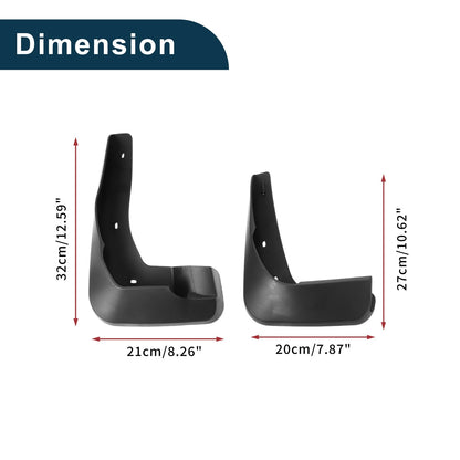 Mud Flaps Splash Guards 2 x Set for Toyota Previa XR50 (2006-2021)