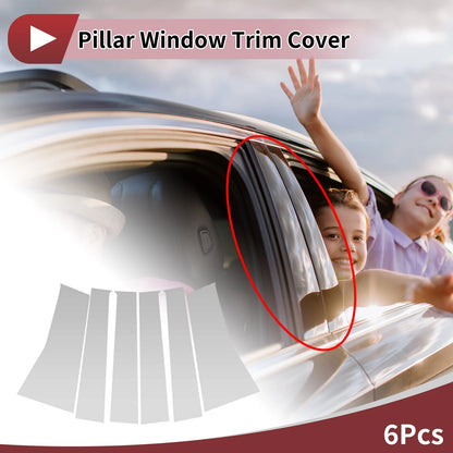 6 Pcs Car Door Pillar Window Trim for Toyota Avanza (2022–2025)