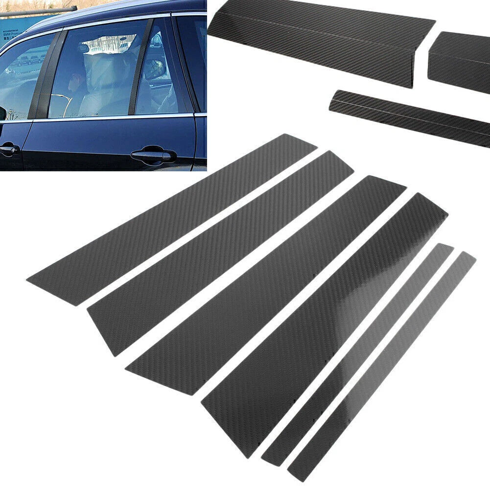 Carbon Fiber B Pillar Trim Covers for BMW X1 (2011-2015)