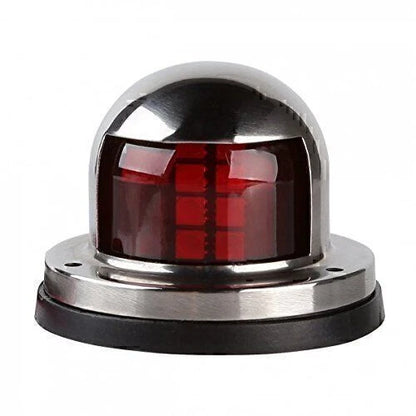 LED Bow Navigation Light for Yacht Marine Boat - Universal Red Stainless Steel