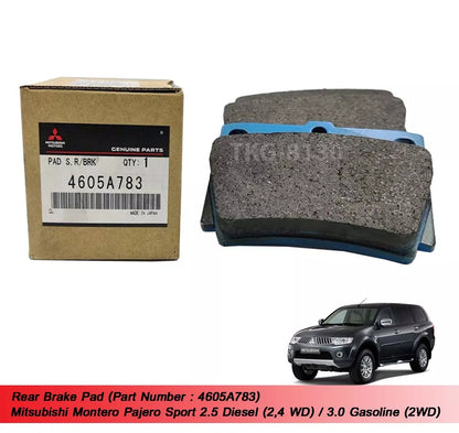 Rear Brake Pads for Montero Pajero Sport (2008-2014)