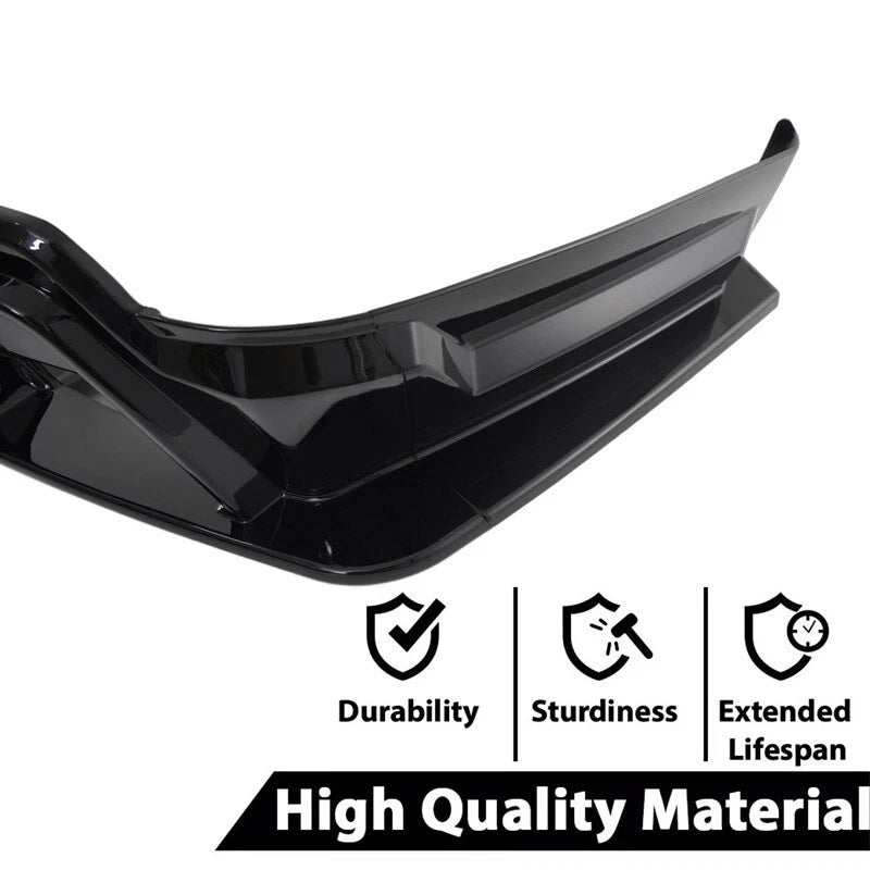 Black Rear Bumper Diffuser Lip Spoiler Kit for Honda CR-V 2023-2025 LED