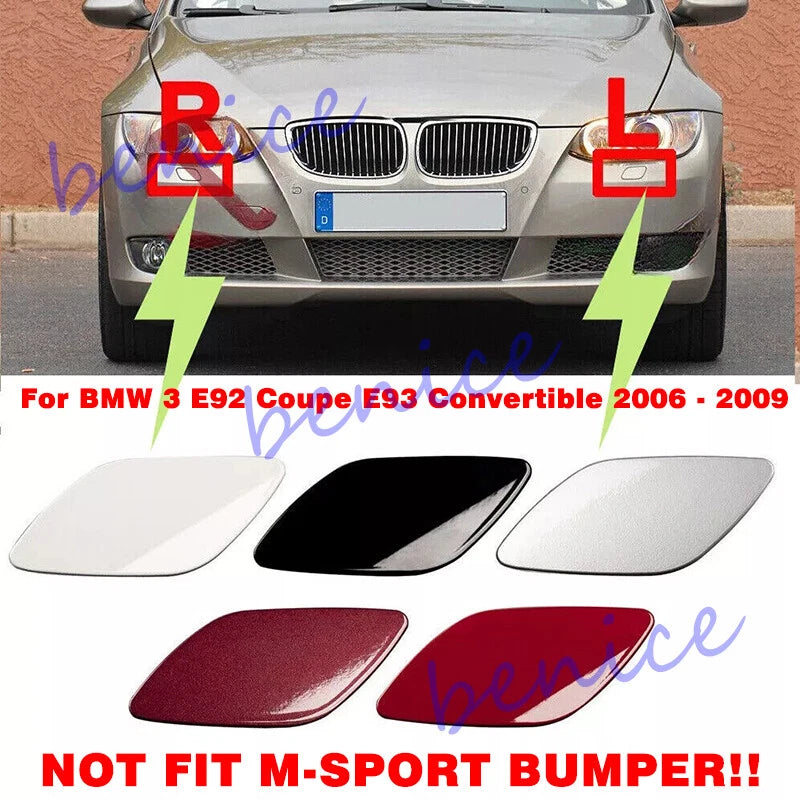 Front Headlight Washer Cover Cap for BMW 3 Series (2006–2009)