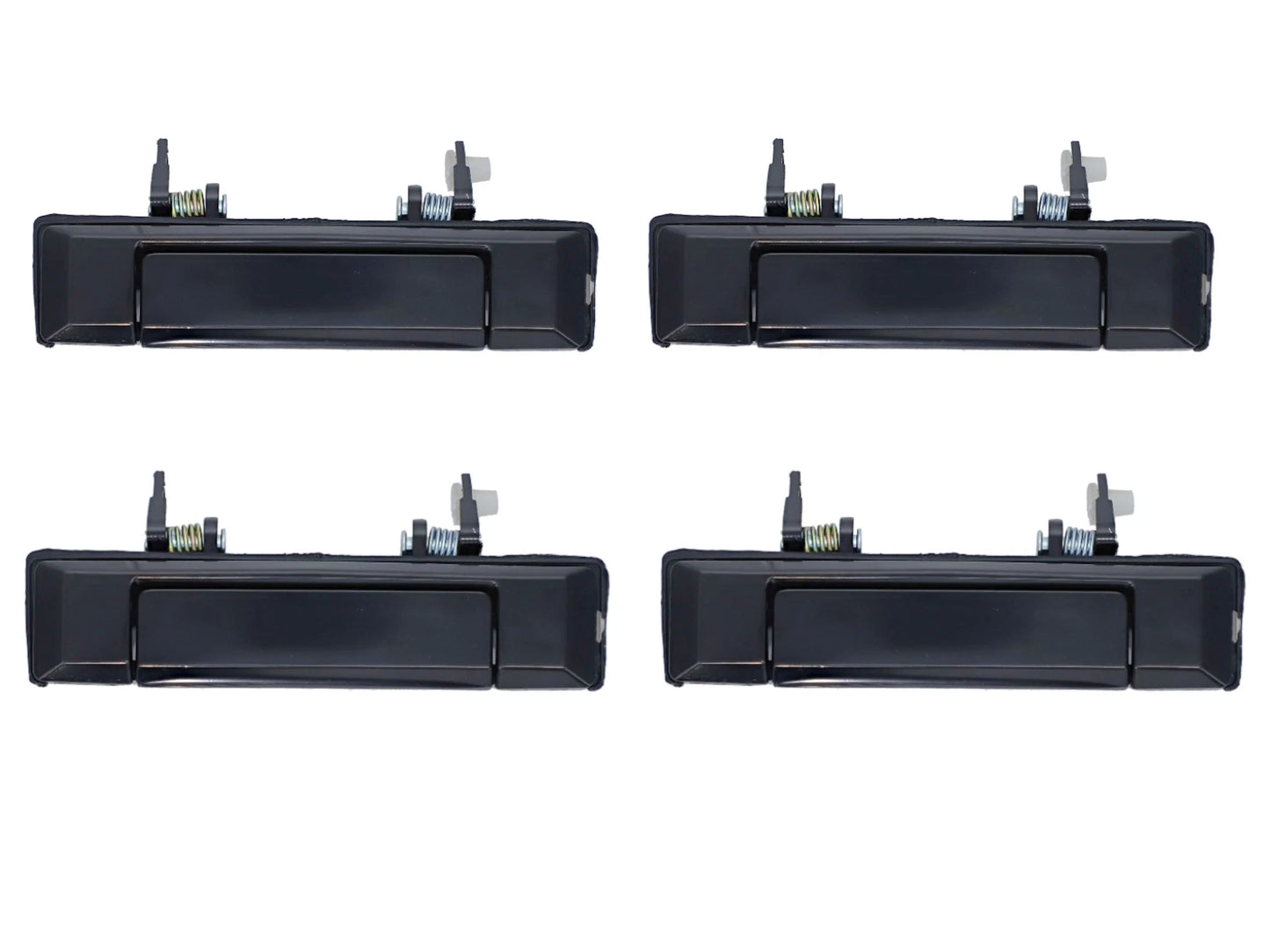 4pcs Smooth Black Outer Door Handle for Toyota Landcruiser 60-70 (1984–1990)