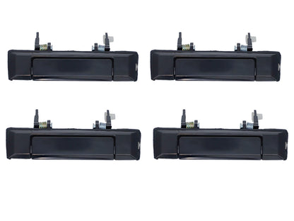 4pcs Smooth Black Outer Door Handle for Toyota Landcruiser 60-70 (1984–1990)