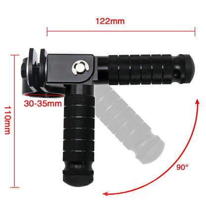 Folding Rearsets Footrest Pegs for Motorbike Black CNC