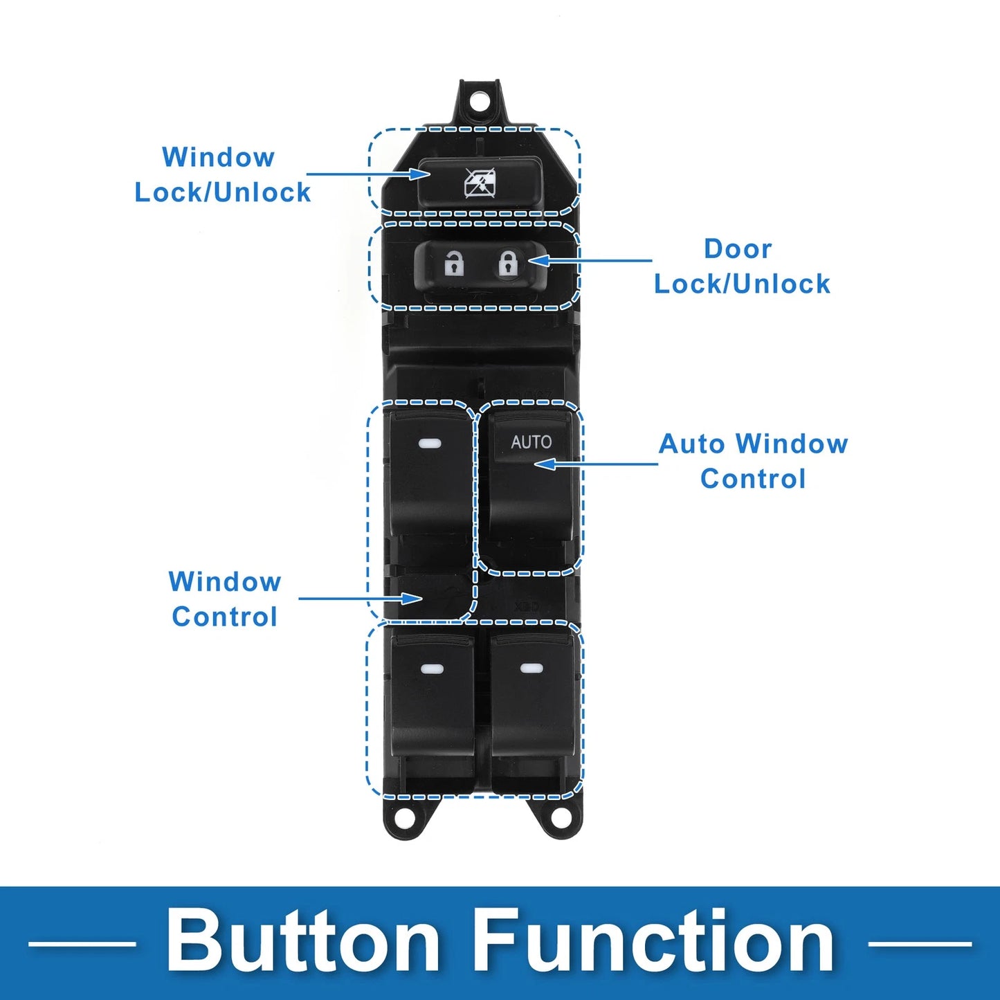 Front Right Power Window Switch for Toyota Corolla Vios (2014-2017)