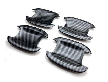 Door Handle Bowl Cover Trim for Ford Bronco Sport (2021-2023) 4 x Carbon Fiber