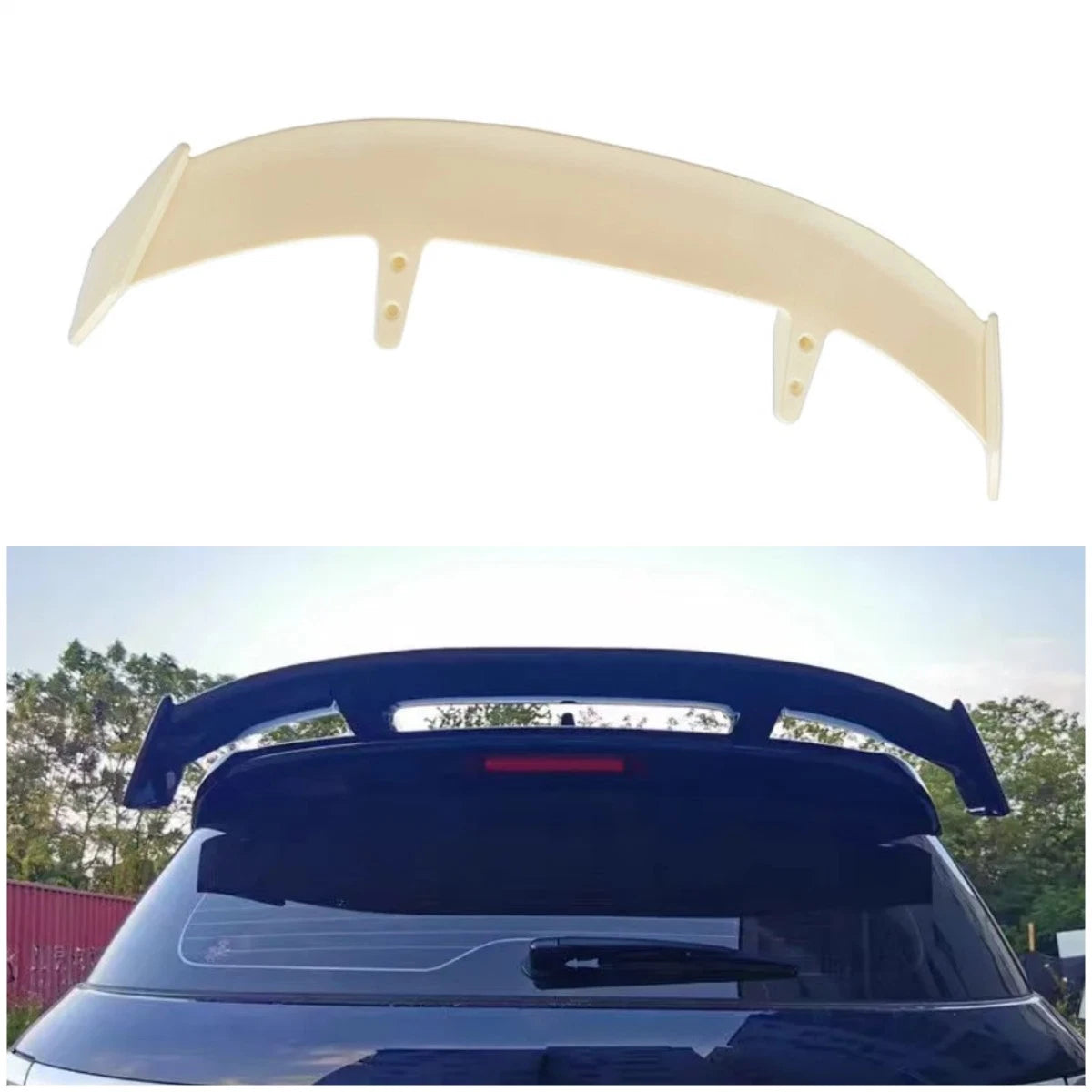 52'' Rear Spoiler Wing for Peugeot 206 307 Hatchback (Unpainted)