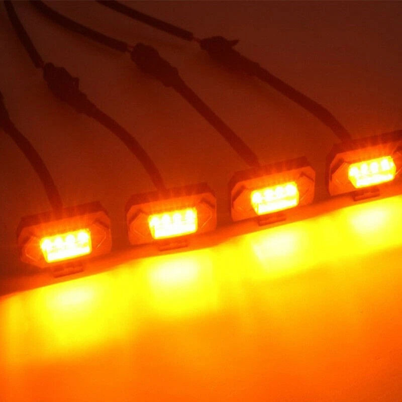 4x Smoked LED Front Grille Running Lights for Toyota Tacoma TRD Pro (2020-2021)