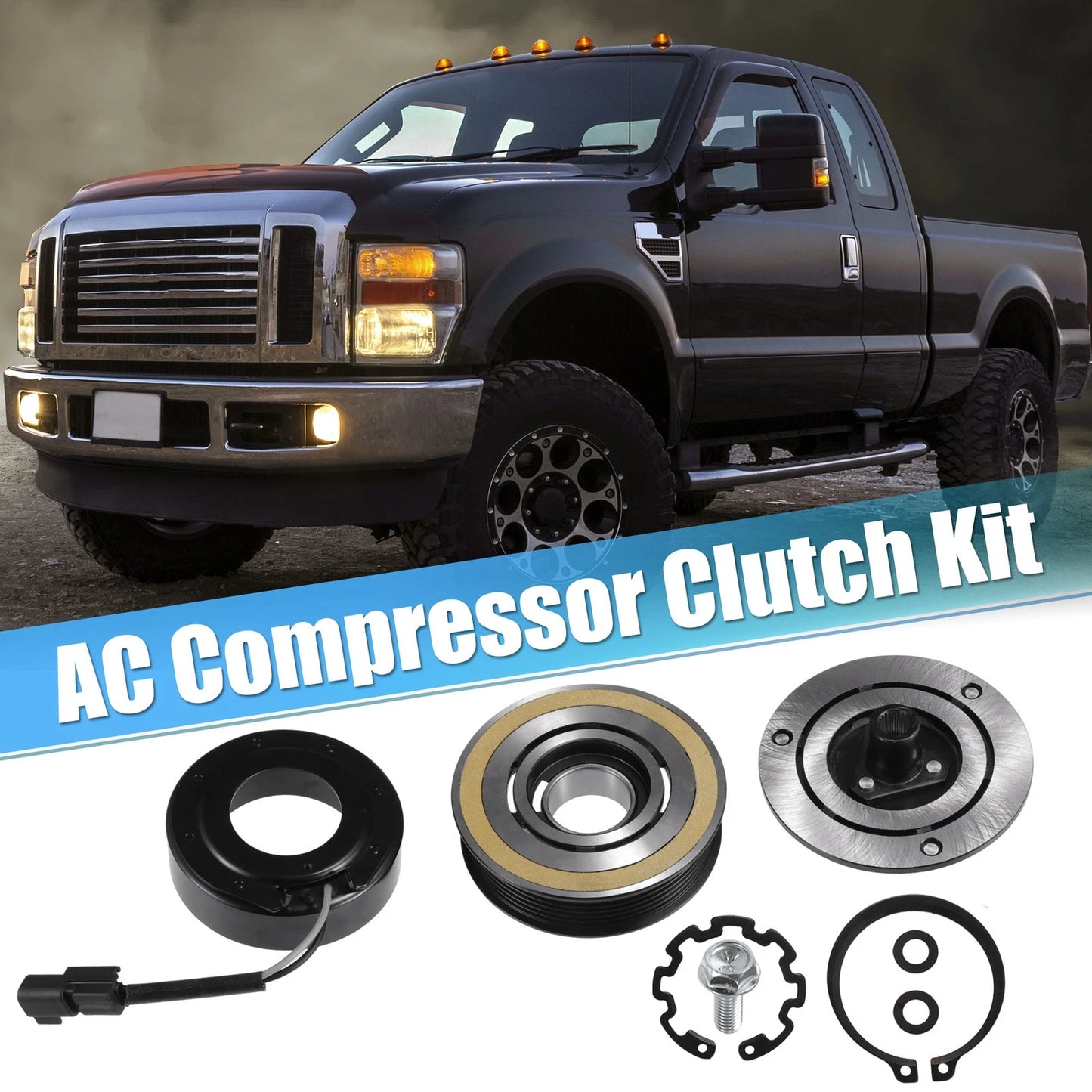 AC Compressor Clutch Kit for Ford F-250 2007-2009 8Cyl 4.6L