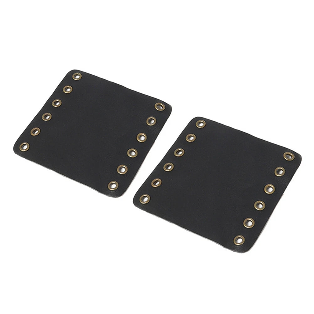 Leather Hand Grips Covers for Harley Cafe Racer (Fits Various Models)