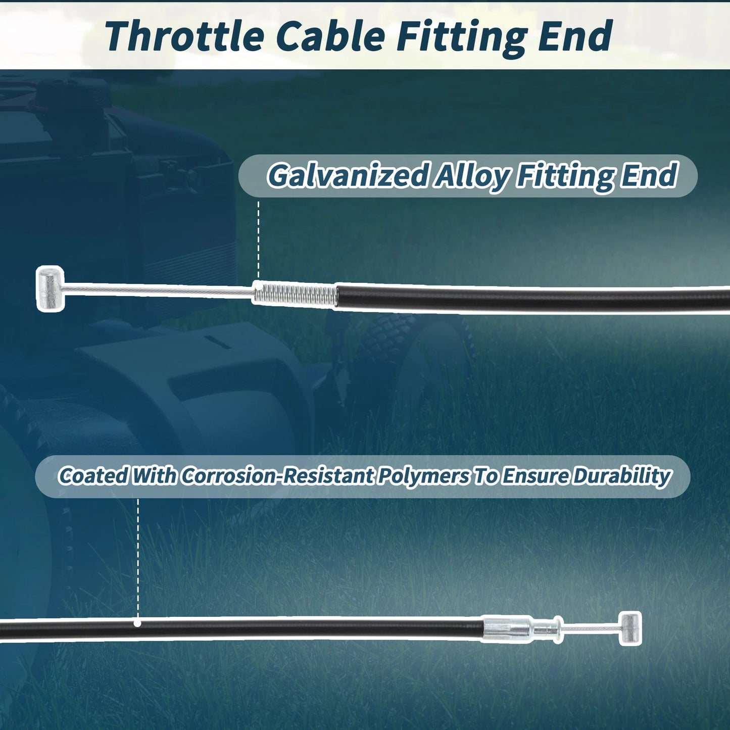 Throttle Cable for Honda HRR216 HRR216K10 HRR216K3 (2003-2023)