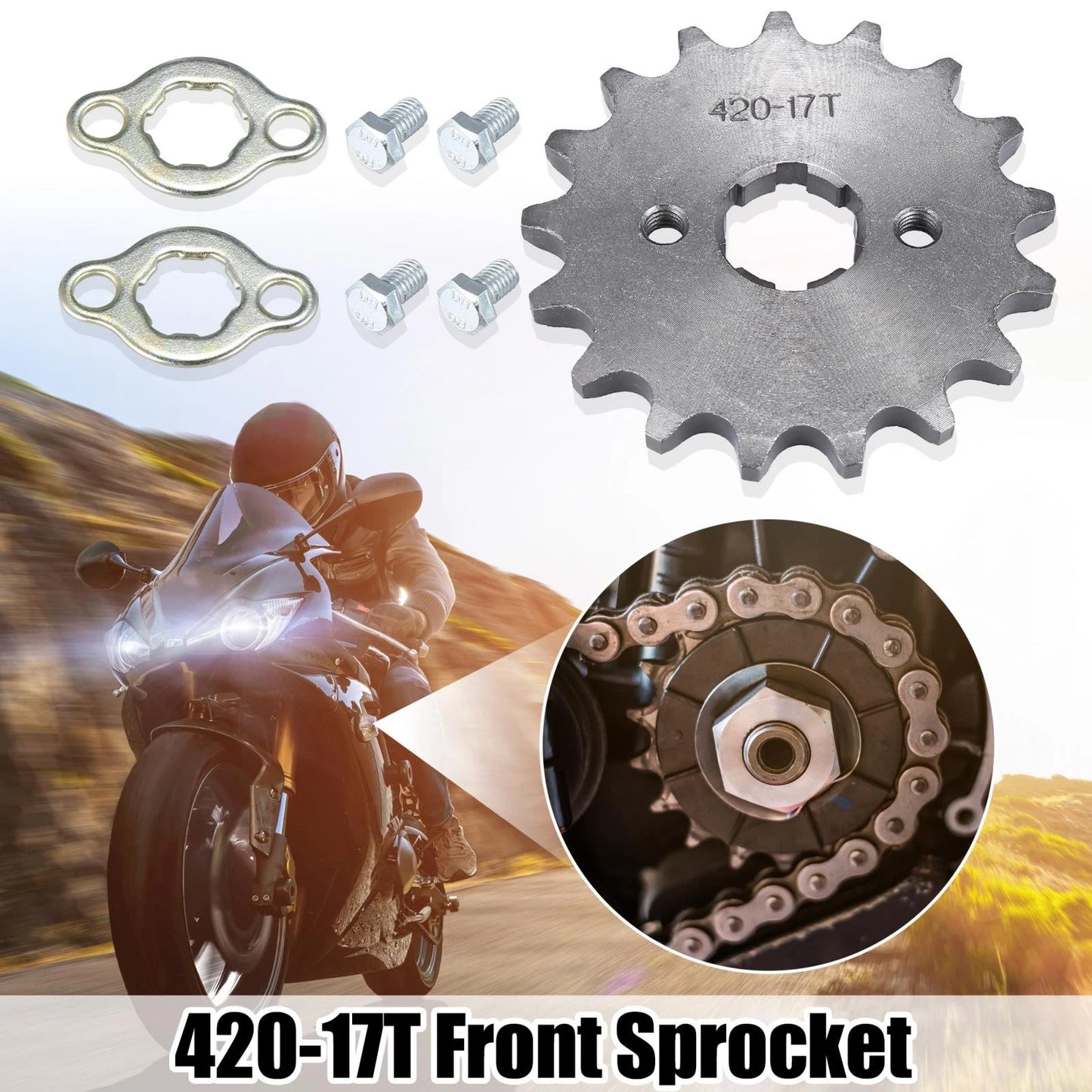 420 17T 20mm Front Sprocket for Honda