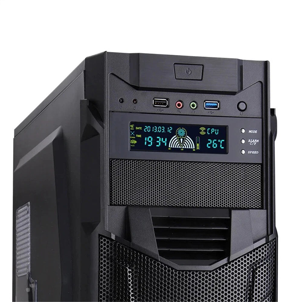 5.25" 12V PC Computer Fan Controller 3 Speed LCD Display