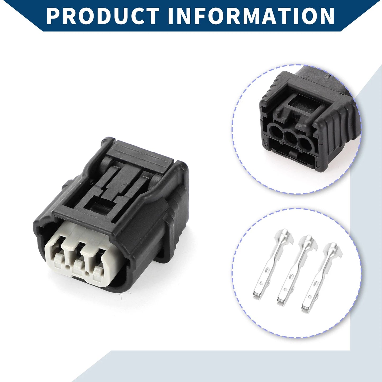 3 Pin Ignition Coil Connector Plug Female Wire Terminal for Honda Acura