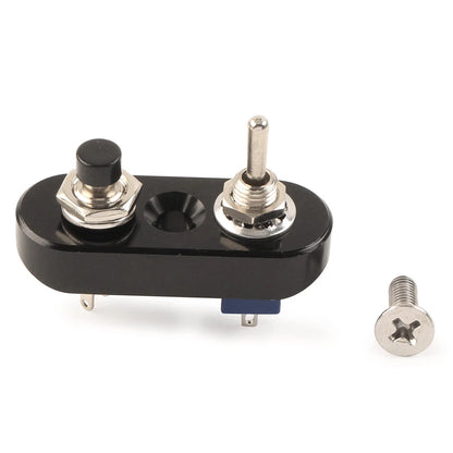 1pc 7/8" Mini Dual Toggle Switch for Horn Headlight ON-OFF (Fits Various Models)