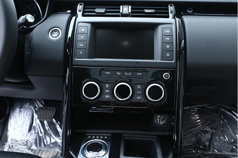 Black Center AC Volume Button Panel Cover Trim For Range Rover Discovery 5