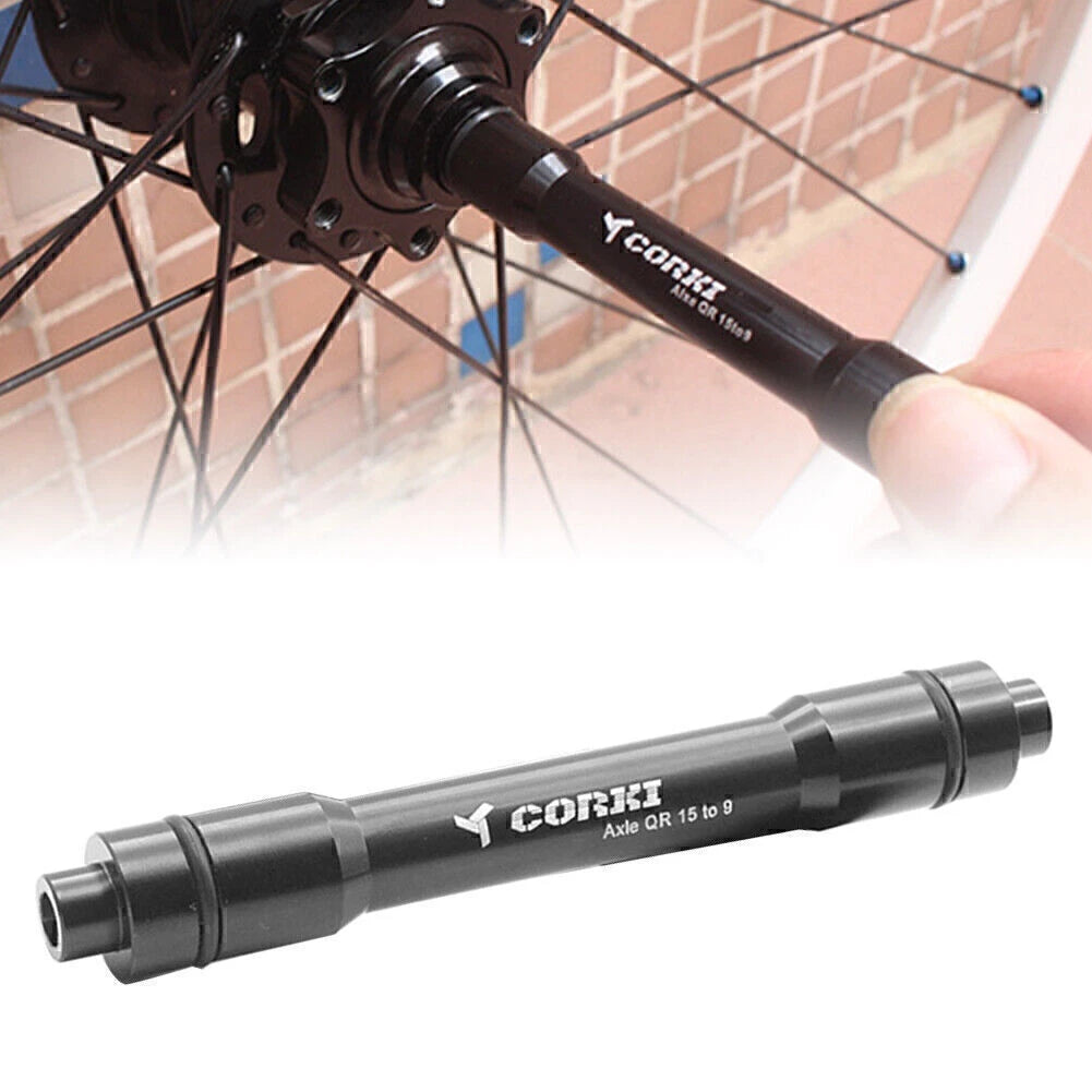15mm Thru Axle Hub Adapter for MTB Bicycle - 9mm Quick Release Skewer