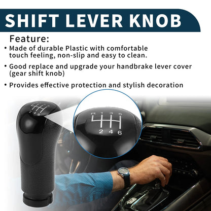 6 Speed Manual Gear Shifter Knob for Ford Fiesta (2001-2010)