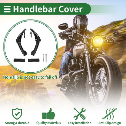 Hand Grips Cover Kit Handle Bar Throttle Grips Aluminum Rubber for Motorcycle