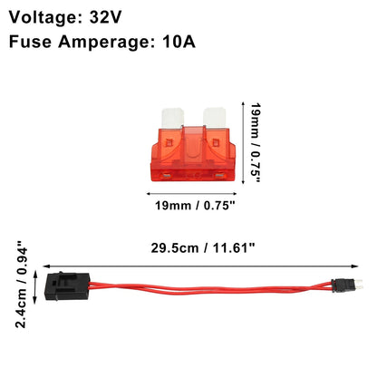 10A Blade Style Fuses Mini Fuse Adapter Tap for Cars