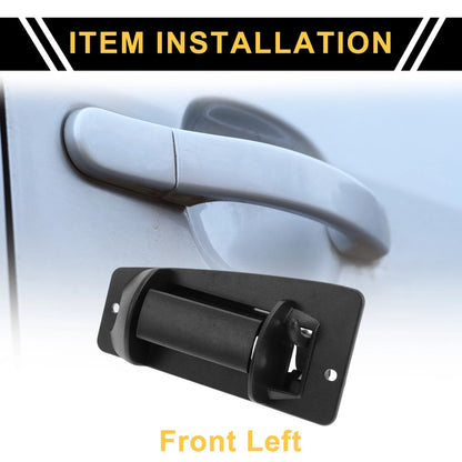 Front Left Exterior Door Handle for Chevrolet Silverado 2500 (1999-2004) Black